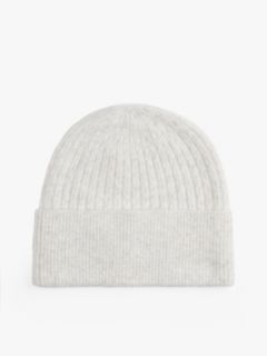 Hilfiger Flag Cable Knit Beanie — White 2