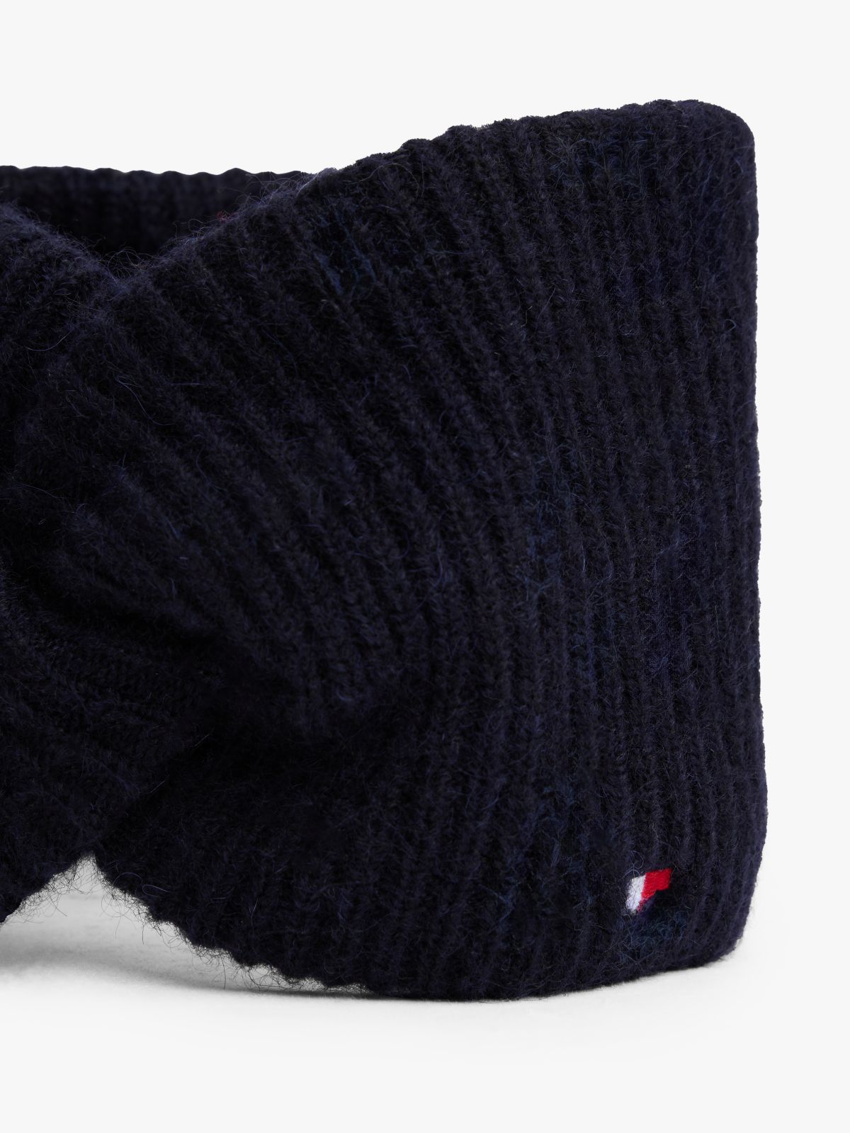 Hilfiger Flag Fuffy Twist Headband With Wool — Blue