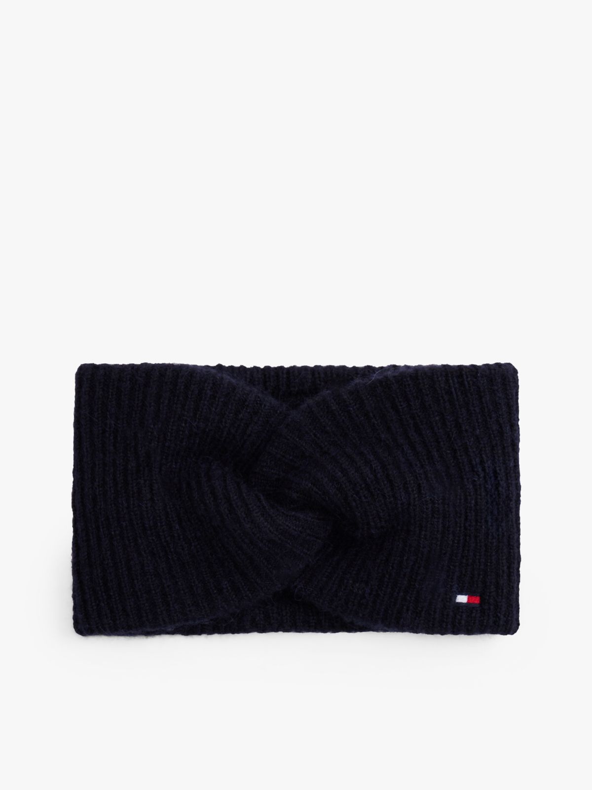 Hilfiger Flag Fuffy Twist Headband With Wool — Blue