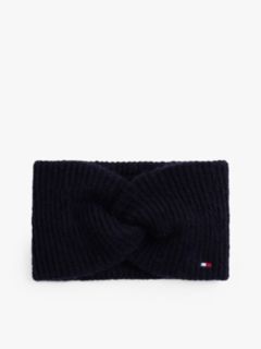 Hilfiger Flag Fuffy Twist Headband With Wool — Blue 1