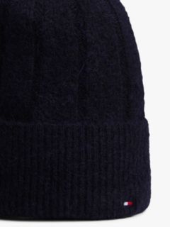 Hilfiger Flag Fluffy Beanie With Wool — Blue 3