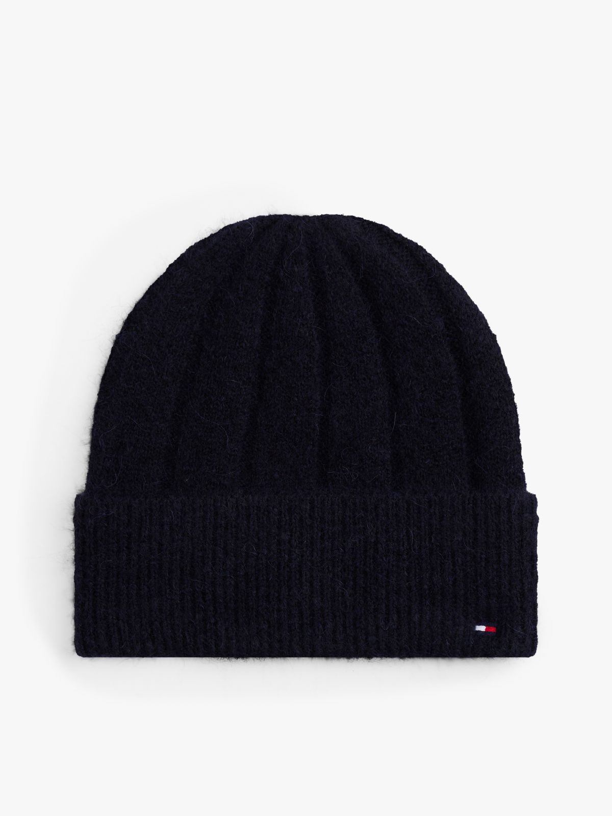 Hilfiger Flag Fluffy Beanie With Wool — Blue