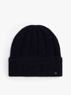Hilfiger Flag Fluffy Beanie With Wool — Blue 1