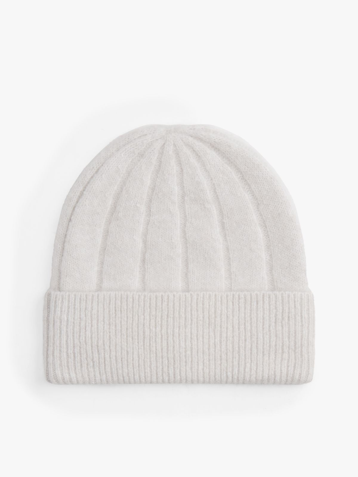 Hilfiger Flag Fluffy Beanie With Wool — White