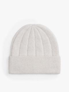 Hilfiger Flag Fluffy Beanie With Wool — White 2