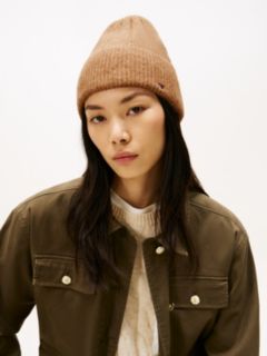 Hilfiger Flag Fluffy Beanie With Wool — Beige 4