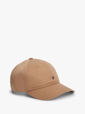 khaki hilfiger flag weiche baseball-cap für damen - tommy hilfiger