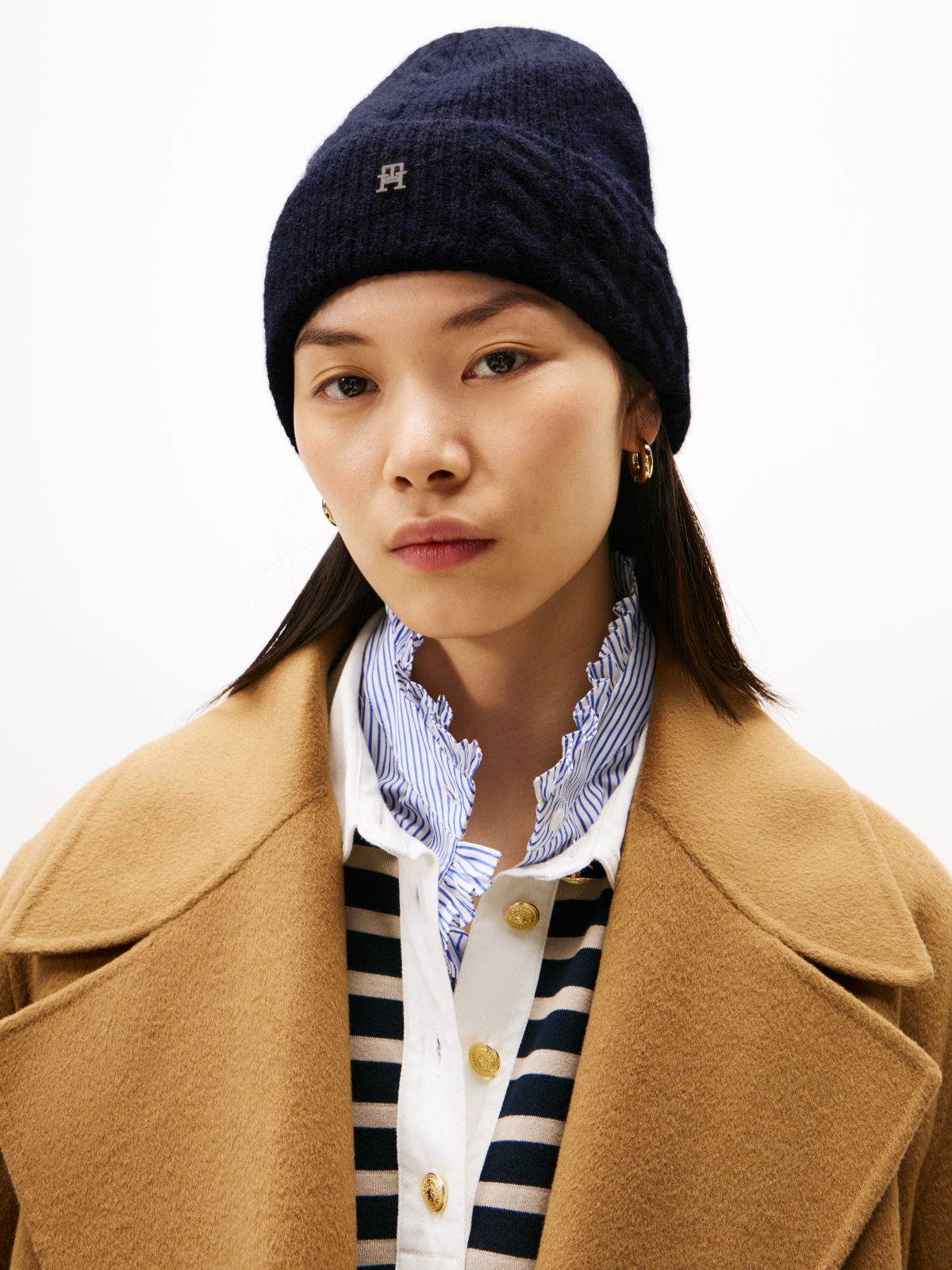 Chic Fluffy Beanie With Wool — Blue