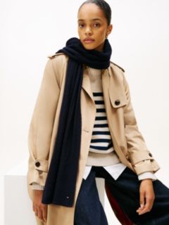 Hilfiger Flag Fluffy Scarf With Wool — Blue 4