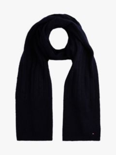 Hilfiger Flag Fluffy Scarf With Wool — Blue 1