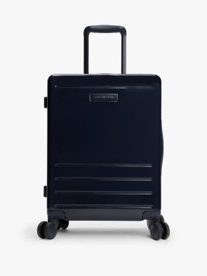 valise cabine rigide brillante blue pour femmes tommy hilfiger