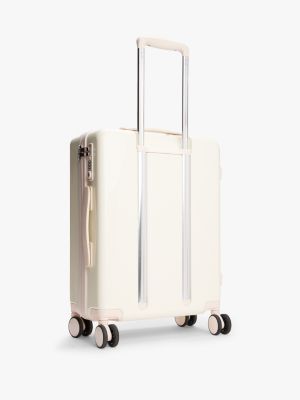 valise cabine rigide brillante bleu pour femmes tommy hilfiger