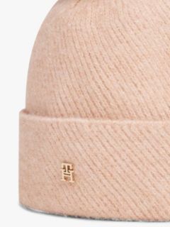 Chic Metallic Pom Pom Beanie — Pink 3