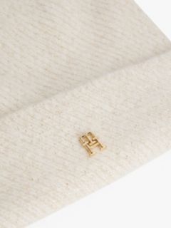 Chic Metallic Pom Pom Beanie — Beige 3