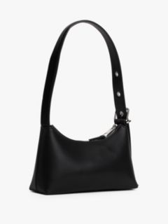 Logo Plaque Shoulder Bag — Black 2