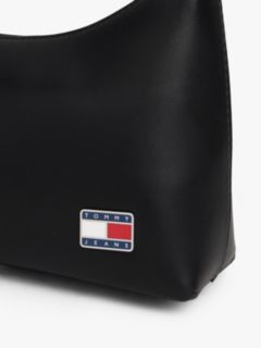 Logo Plaque Shoulder Bag — Black 3