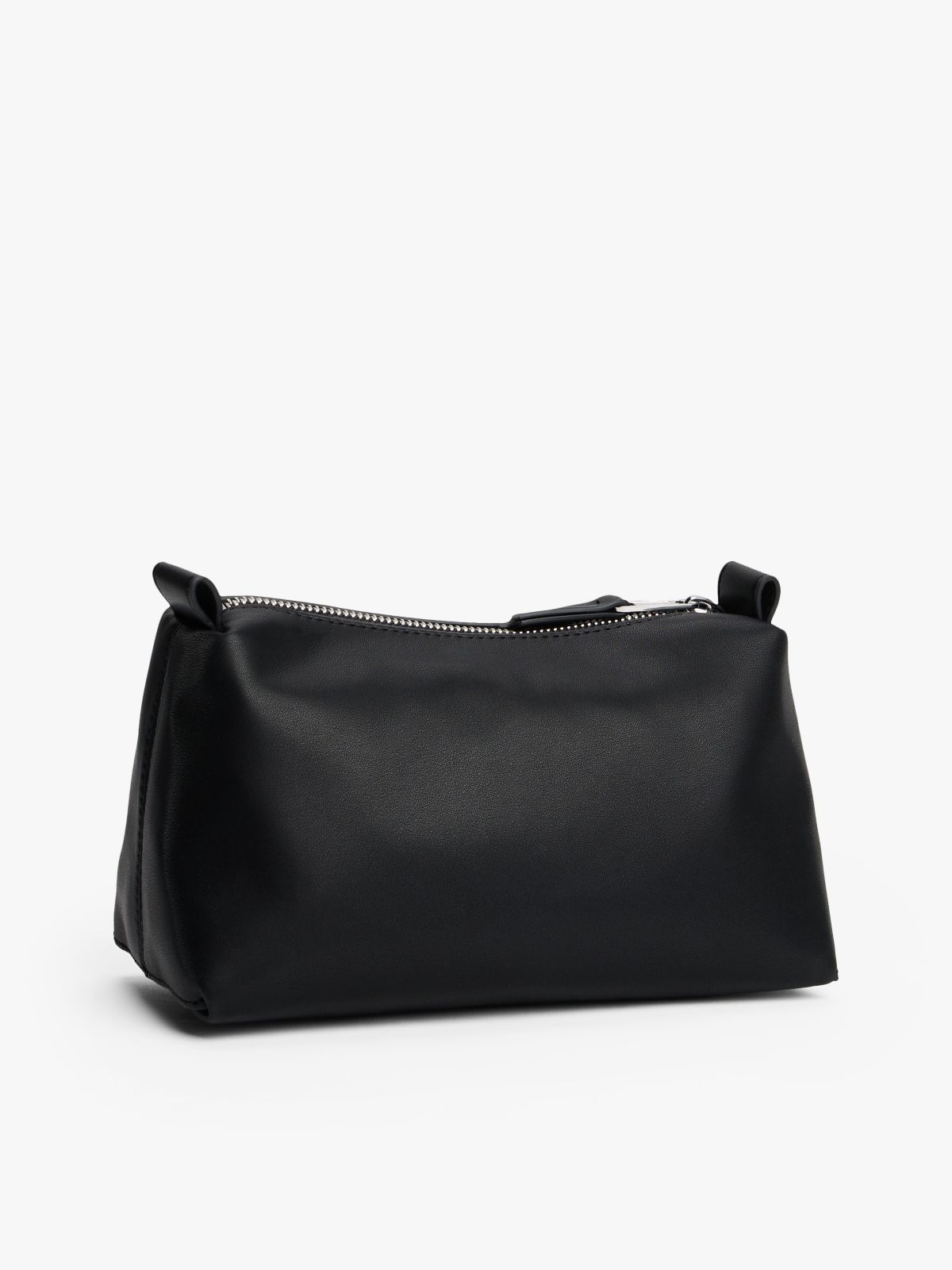 Logo Plaque Washbag — Black
