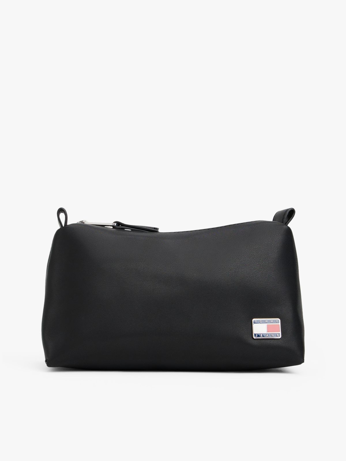 Logo Plaque Washbag — Black