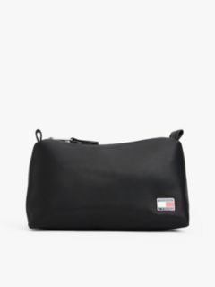 Logo Plaque Washbag — Black 1