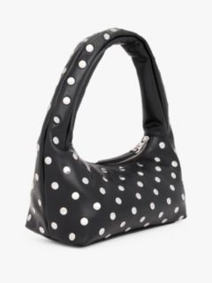 Metal Stud Shoulder Bag — Black 2