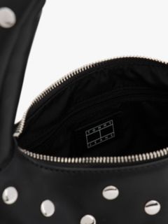Metal Stud Shoulder Bag — Black 4