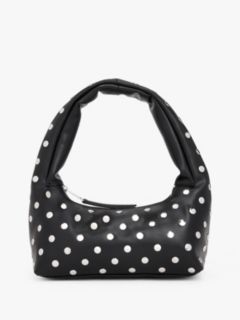 Metal Stud Shoulder Bag — Black 1