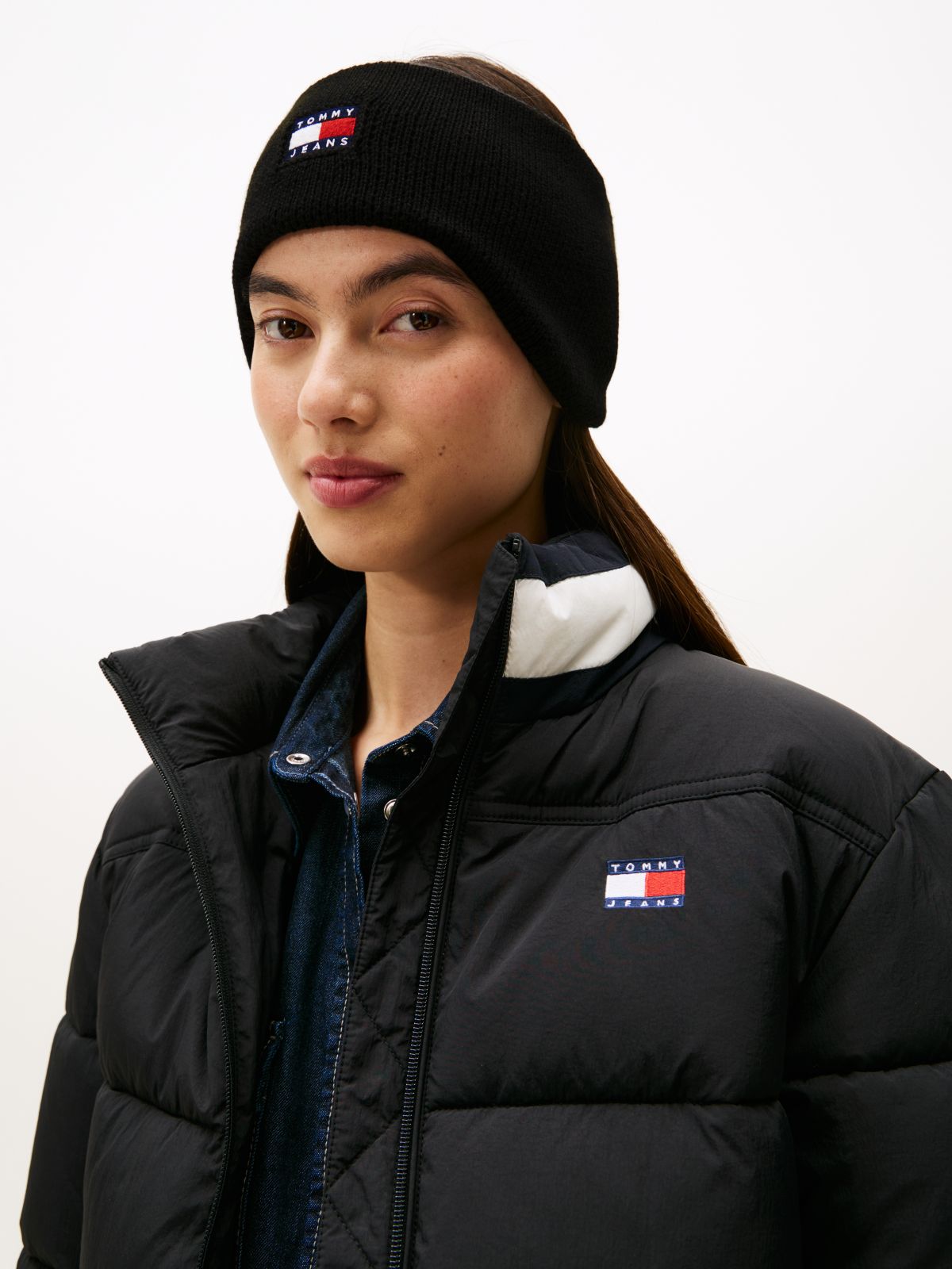 Heritage Logo Knit Headband — Black