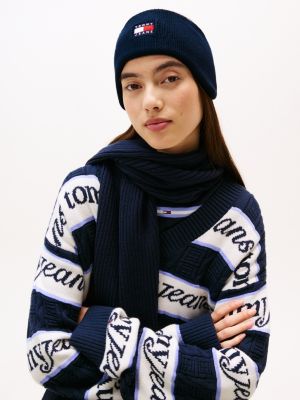 HKM Fascia Per Capelli Amanda - Imbottita Con Cristalli - Pelle Di Qualità - Colore Nero/Blu Navy