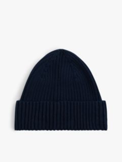 Heritage Logo Knit Beanie — Blue 2