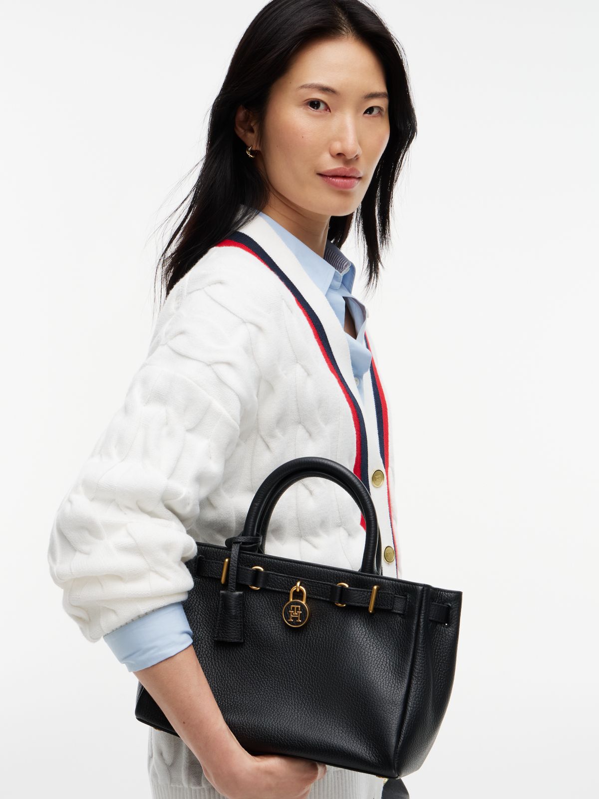 The American Icon Leather Tote Bag — Black