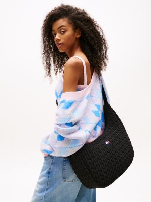 black quilted crossbody bag for women tommy jeans