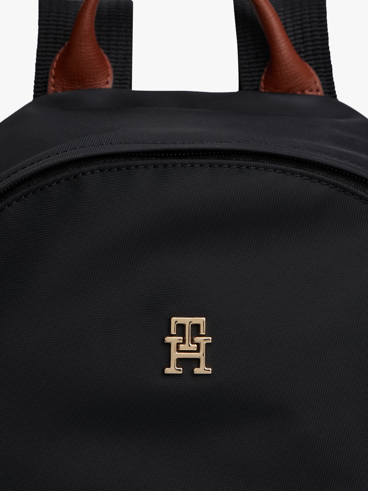 TH Monogram Dome Backpack — Black