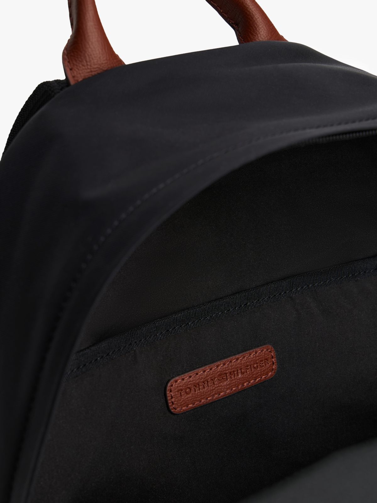 TH Monogram Dome Backpack — Black