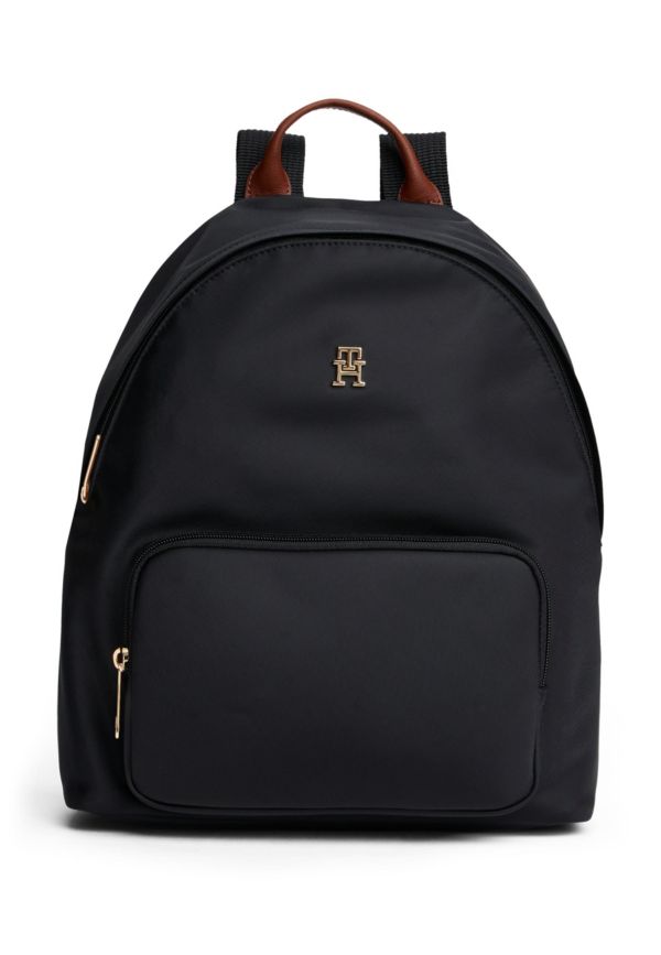 TH Monogram Dome Backpack — Black