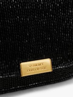 Beaded Leather Crossbody Bag — Black 3
