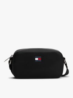 Essential Metal Logo Crossbody Camera Bag — Black 1