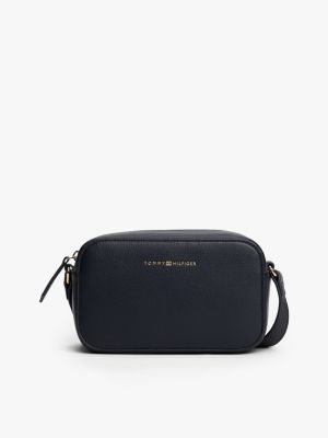 Metallic Logo Crossbody Camera Bag