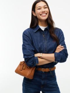 The American Icon Leather Micro Tote Bag — Brown 2