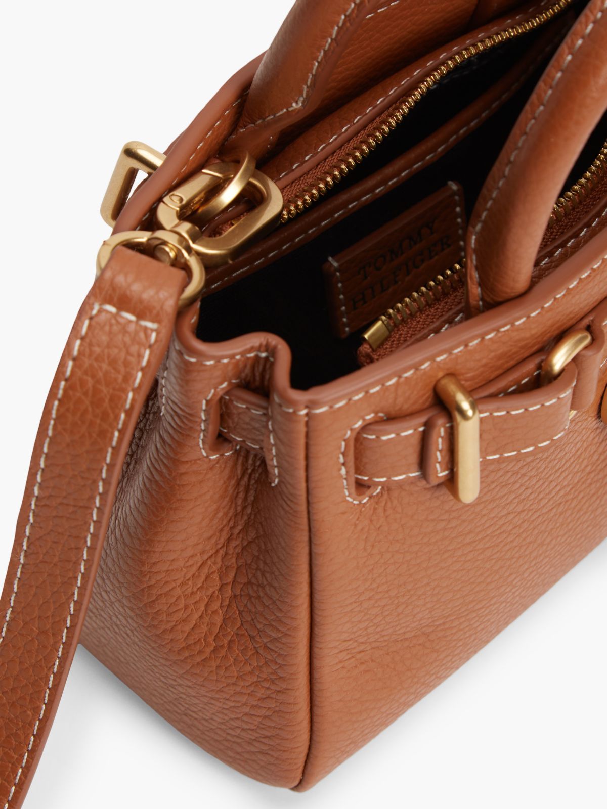 The American Icon Leather Micro Tote Bag — Brown