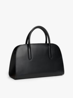 Iconic Leather Crossbody Satchel — Black 2