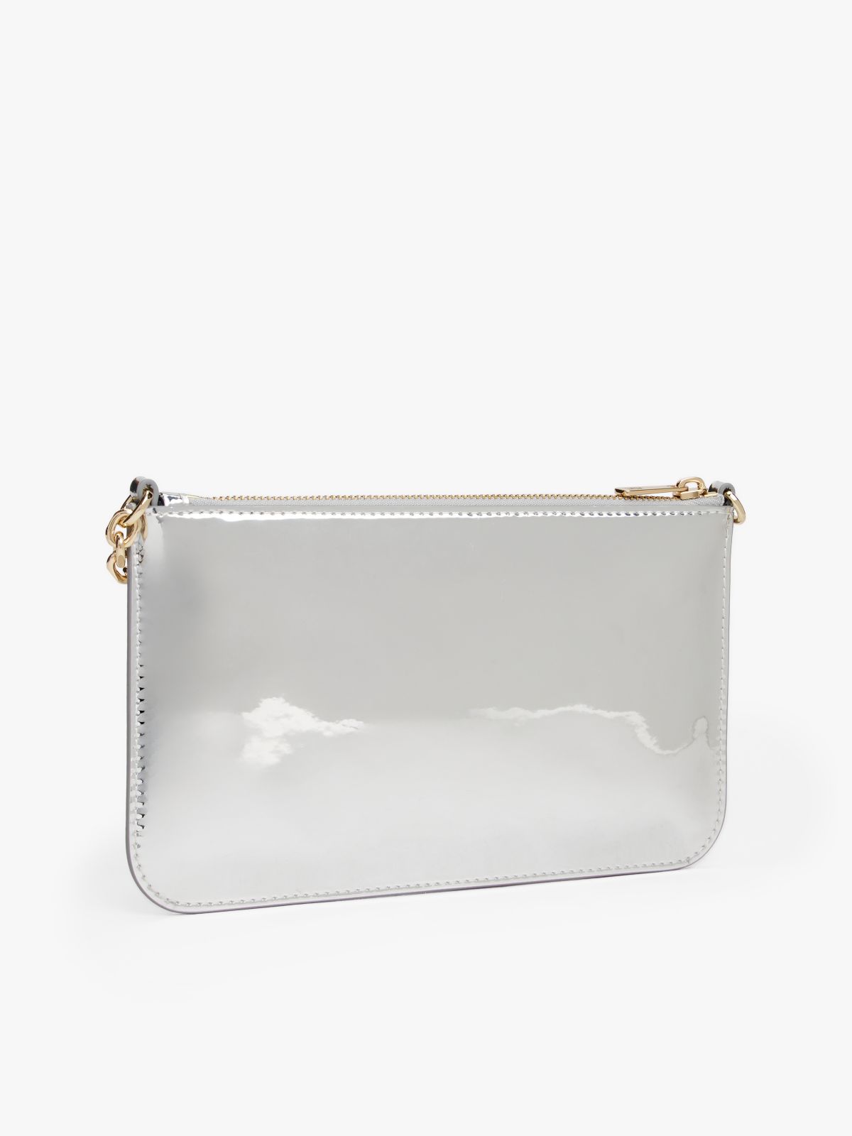 Hilfiger Icon Chain Strap Shoulder Pouch Bag — White