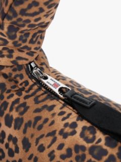 Leopard Print Padded Shoulder Bag — Brown 3