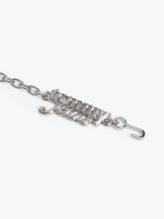 Logo Plaque Chain Belt — Grey 3