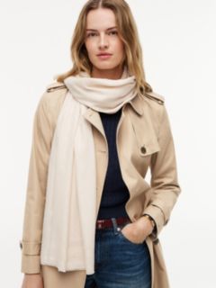 Tonal TH Monogram Scarf — Beige 4