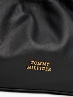 Soft Leather Logo Plaque Crossbody Bag — Black 3