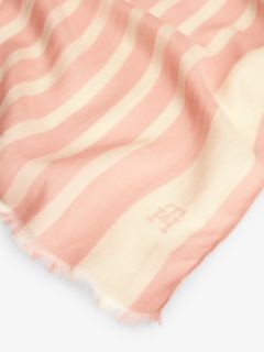 Chic TH Monogram Rectangular Scarf — Pink 2