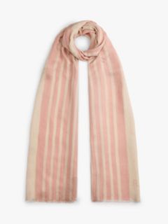 Chic TH Monogram Rectangular Scarf — Pink 1