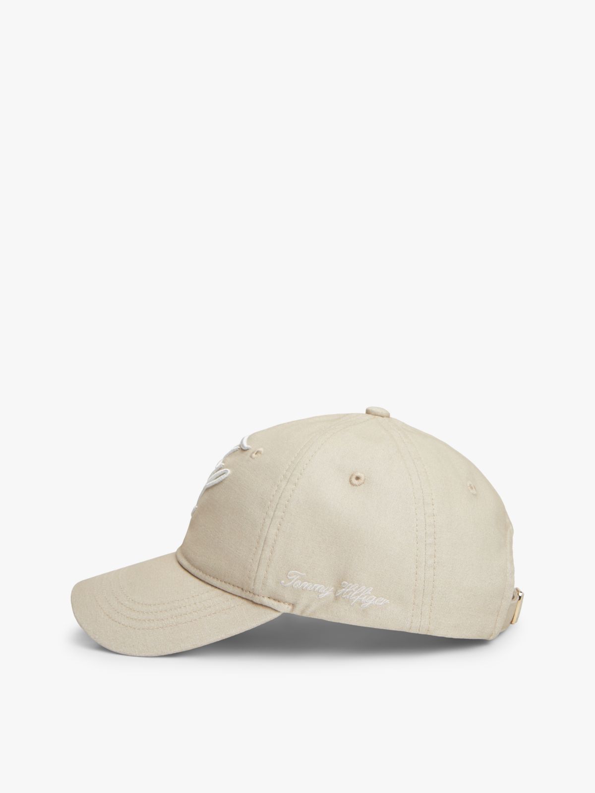Logo Embroidery Baseball Cap — Beige