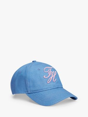 cappello da baseball con logo ricamato blue da donne tommy hilfiger