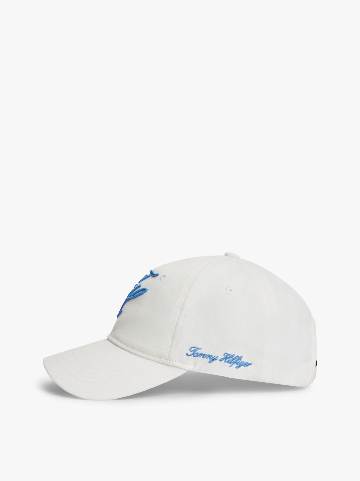 Logo Embroidery Baseball Cap — White